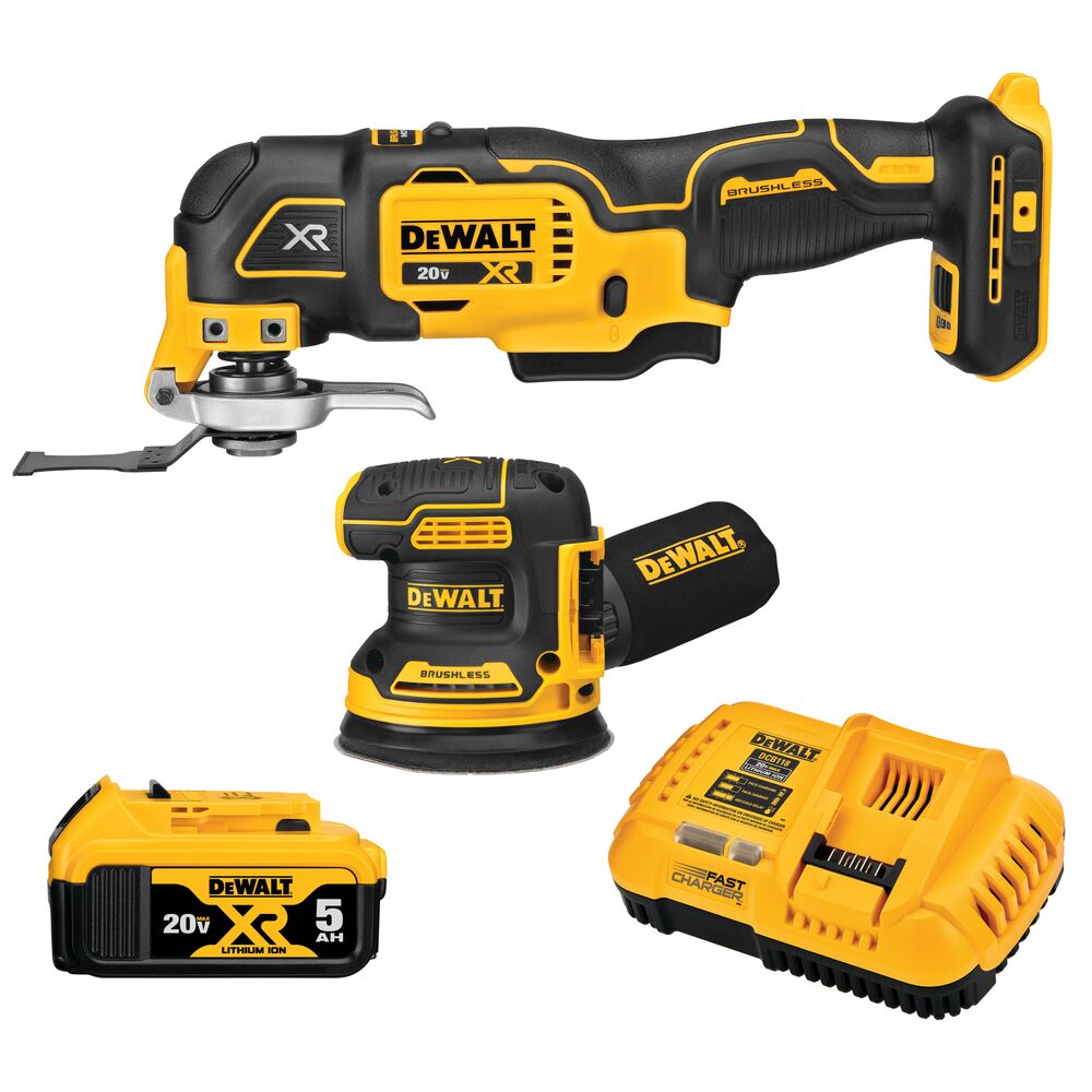 Sell your used Dewalt tools – Get cash for DeWalt DCK202P1 20V MAX XR Sander &amp; Multi-Tool, Woodworking Kit, 2-Tool at WeBuyTool.com