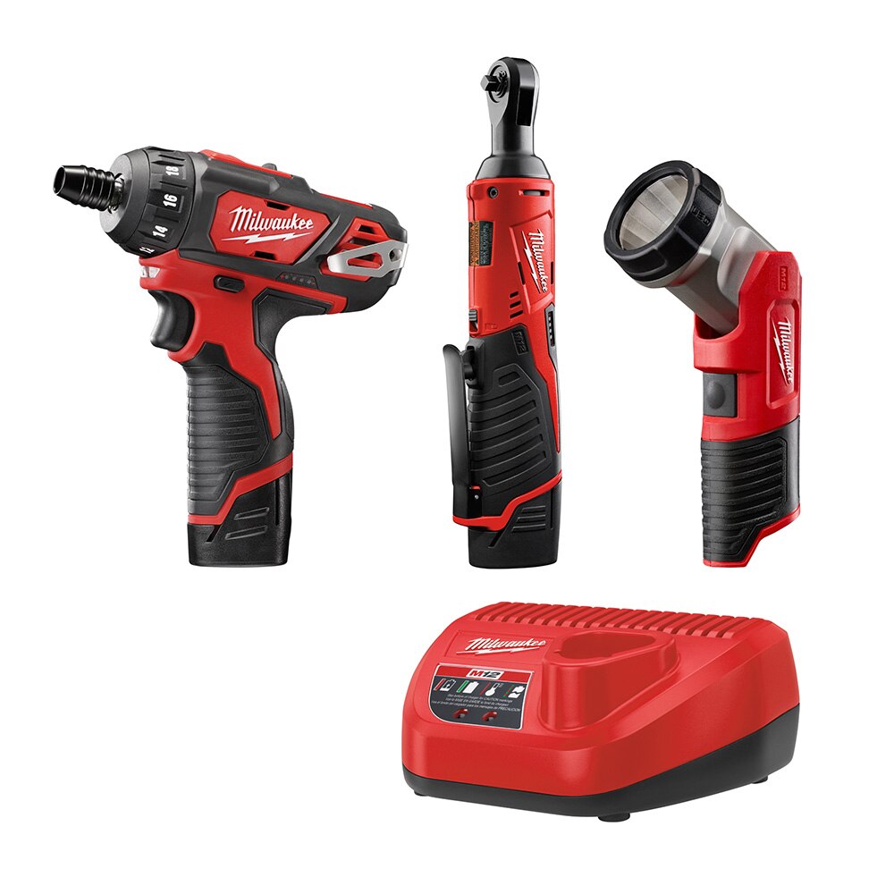 Sell your used Milwaukee tools – Get cash for Milwaukee 2492-23 M12 1/4" Hex Screwdriver &amp; 1/4" Drive Ratchet Combo Kit w LED Light (1.5ah) at WeBuyTool.com