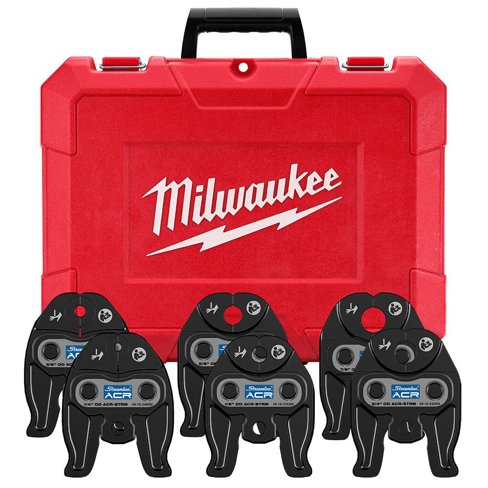 Sell your used Milwaukee tools – Get cash for Milwaukee 49-16-2461M 1/4" - 7/8" Streamline ACR Press Jaw Kit for M12 FORCE LOGIC Press Tool at WeBuyTool.com